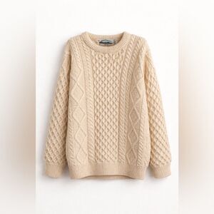 Aran Crafts Ireland Cable Knit Sweater NWOT